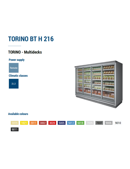 Frysdisk Torino BT H-216 Centralkyla