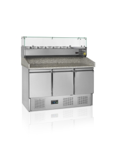 Pizzabänk inkl kylränna Tefcold PT1365 + VK33-140