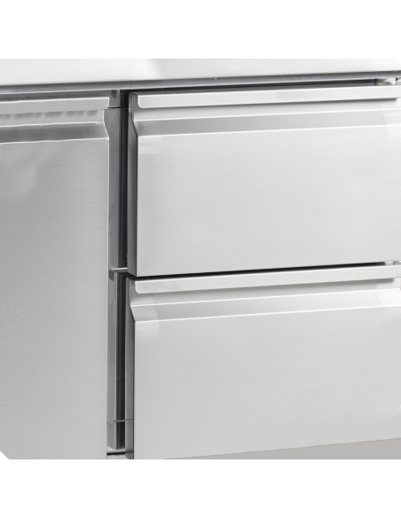 Pizzabänk inkl kylränna Tefcold PT1365 + VK33-140