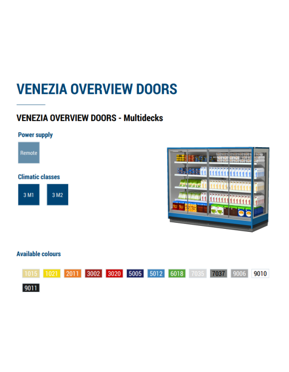 Kyldisk Venezia OV- Centralkyla- Dörrar