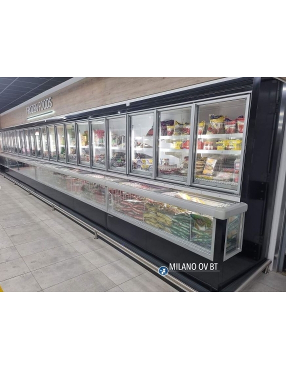 Väggfrys med frysbox MILANO- centralkyla