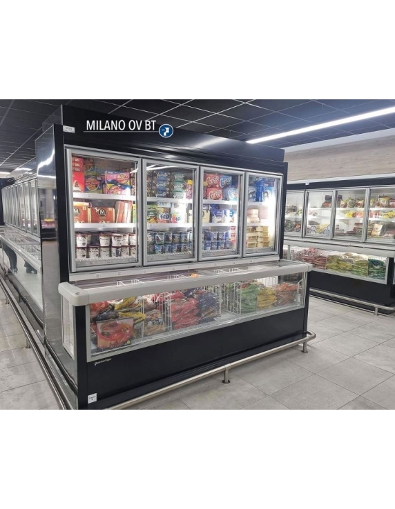 Väggfrys med frysbox MILANO- centralkyla