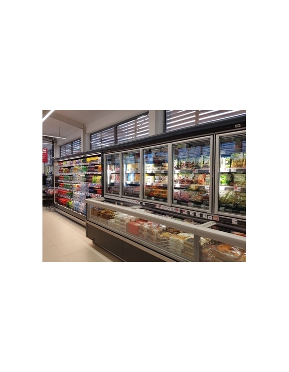 Väggfrys med frysbox MILANO- centralkyla