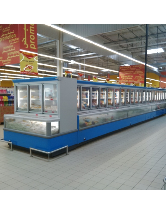 Väggfrys med frysbox MILANO- centralkyla