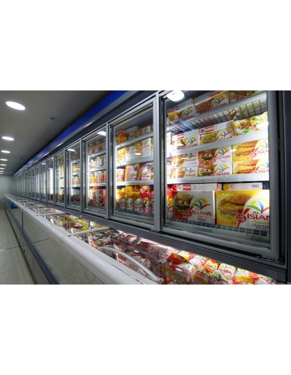 Väggfrys med frysbox MILANO- centralkyla