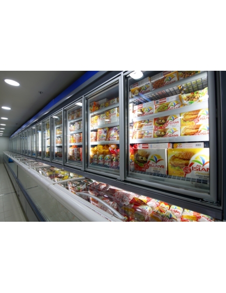 Väggfrys med frysbox MILANO- centralkyla