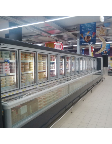 Väggfrys med frysbox MILANO- centralkyla