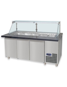 Salladskyl 4 Dörrar Izmak SLD-B-TV 250 Premium
