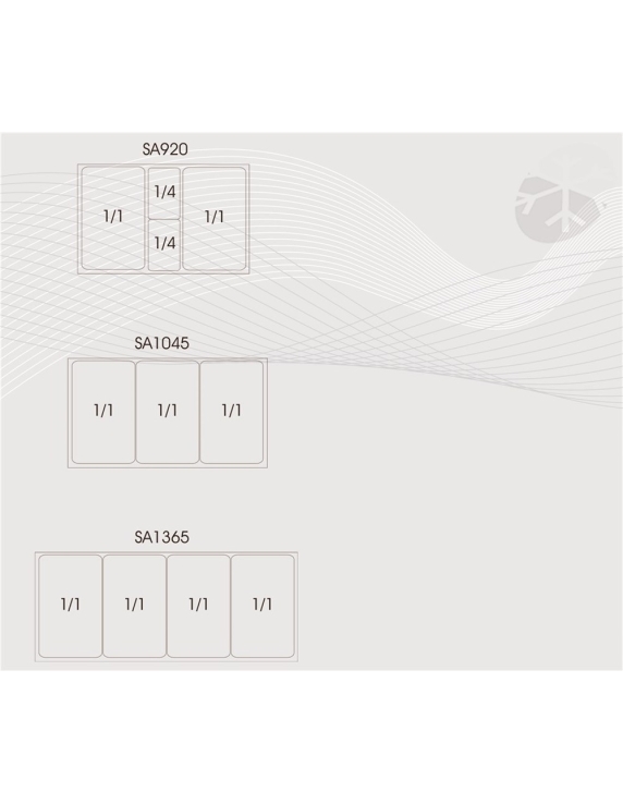 Salladskyl 2 Dörrar Tefcold SA920