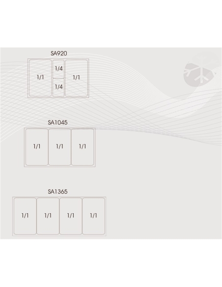 Salladskyl 2 Dörrar Tefcold SA920