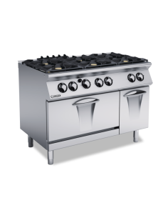 Gasspis, elugn 6 öppna brännare à 6 kW1/170 - NC7FEV-12G36