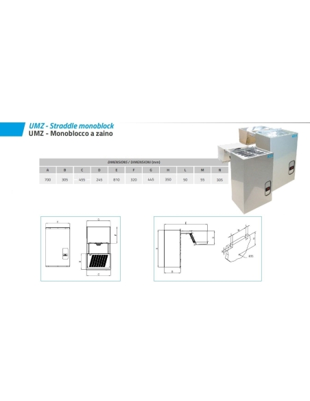 Frysaggregat UMZ G/03A1 - Klarar upp till: 5,6 m³