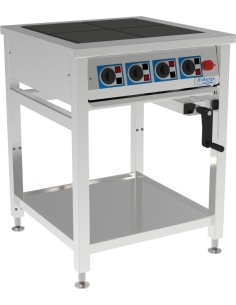 Spis FSTH4090 - 4 plattor - Höj & Sänkbar, vev - Arbetsyta 450x450mm