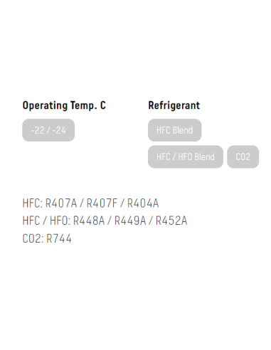 Display frysskåp. SVEA K 1020 - H 2230