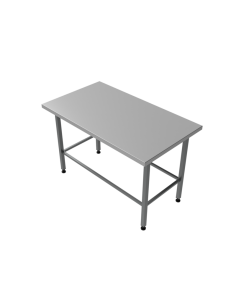Rostfri Slät bänk 800mm djup