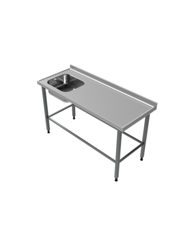 Rostfri diskbänk (1000x650xH900mm)