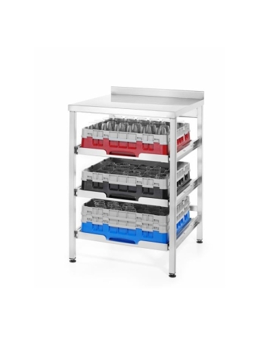 Diskbänk för korgar