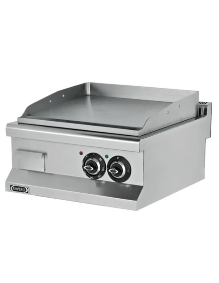 Hårdkromstekhäll Räfflad stekyta- Bredd  400mm- 3,6kW