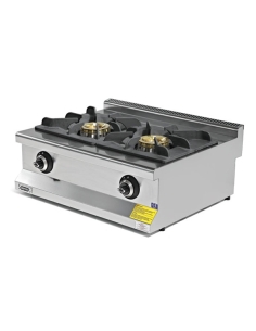 Högtryck Gasspis 2 brännare- Bredd 800 mm- 17,3 kW