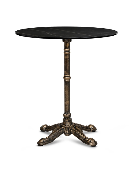 Bordsskiva Sten Ø 70cm, Svart