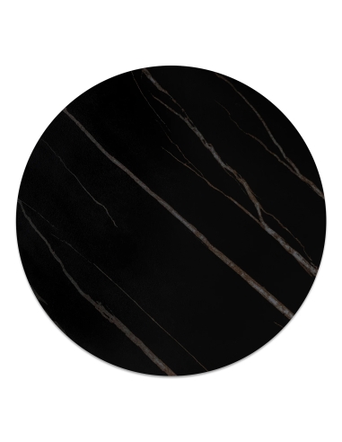 Bordsskiva Sten Ø 70cm, Svart