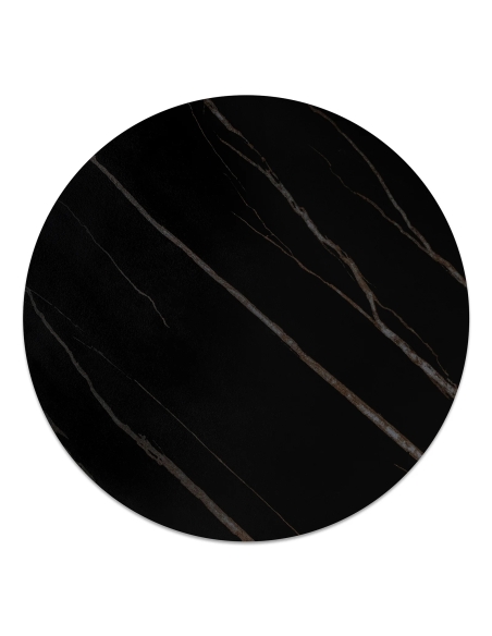 Bordsskiva Sten Ø 70cm, Svart