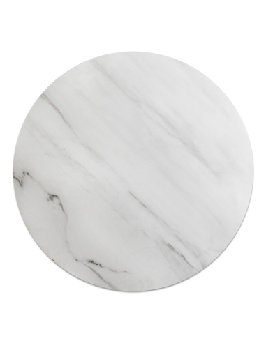 Bordsskiva Sten Ø 70cm, Vit