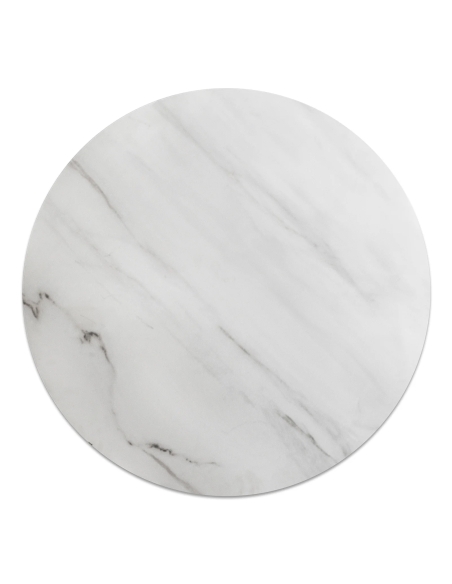 Bordsskiva Sten Ø 70cm, Vit