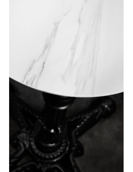 Bordsskiva Sten Ø 70cm, Vit