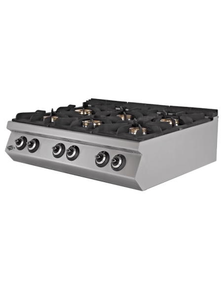 Gasspis 6 brännare-Bredd 1200mm- 43,0 kW