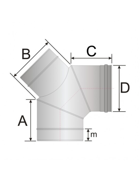 KLDI90 - 90º - Böj med inspektionslucka