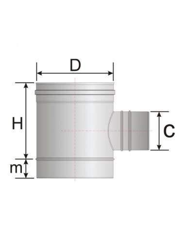 KLCÖB250 - Teströr 250 mm med 2" hål