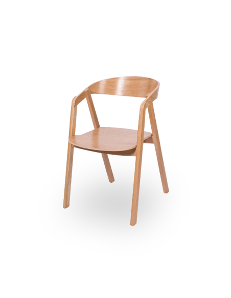 Restaurangstol i trä- ek