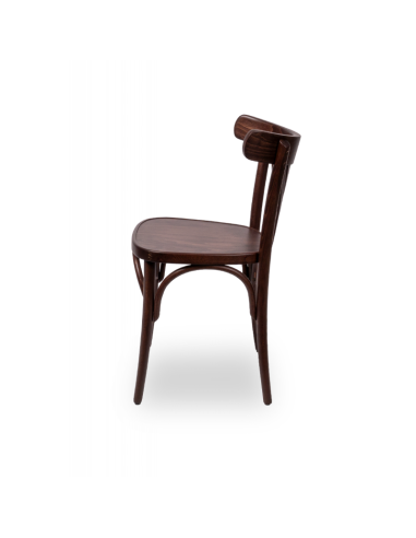 Restaurangstol i trä- mörk valnöt