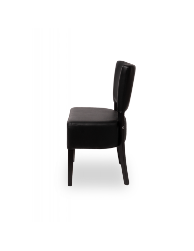 Restaurangstol i trä - svart