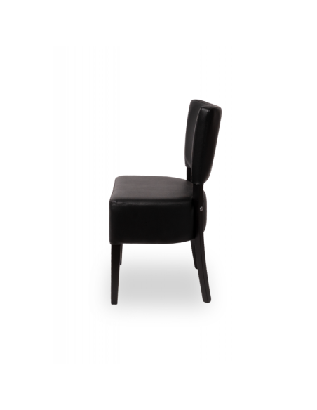 Restaurangstol i trä - svart
