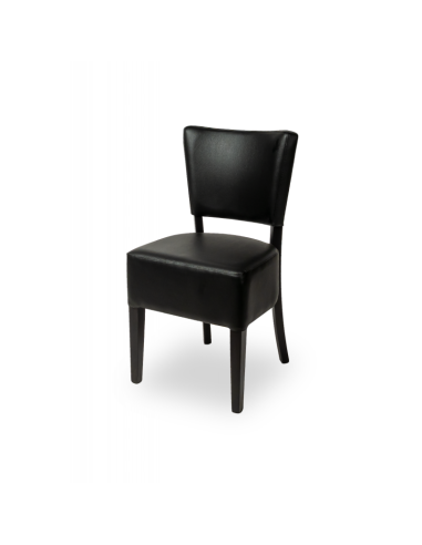 Restaurangstol i trä - svart