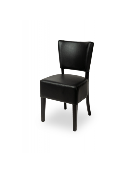 Restaurangstol i trä - svart