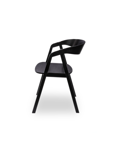 Restaurangstol i trä - svart