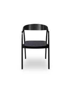 Restaurangstol i trä - svart