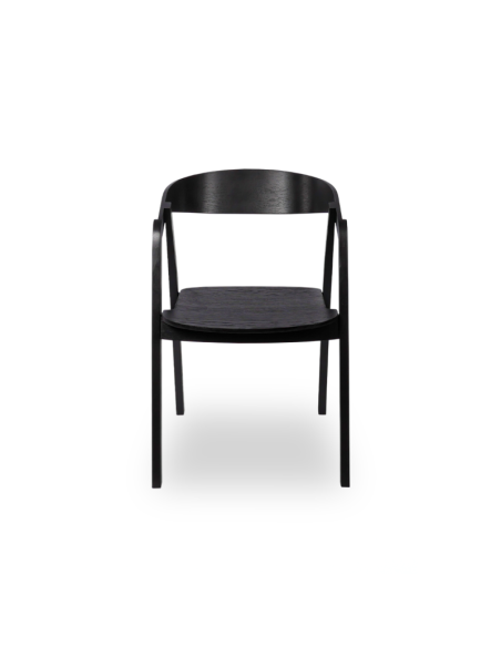 Restaurangstol i trä - svart