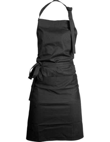 Bröstlappsförkläde med ficka