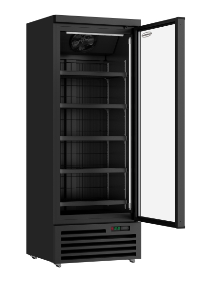 Displayfrys JDE-600F BL- 1 glasdörr