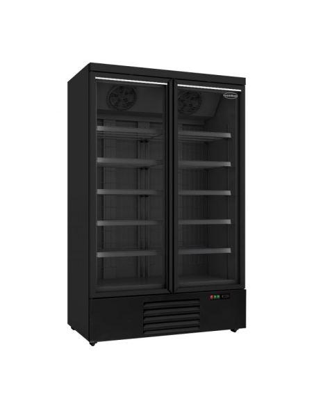 Displayfrys JDE-1000F BL - 2 glasdörrar