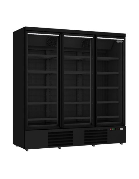 Displayfrys JDE-1530F BL- 3 glasdörrar