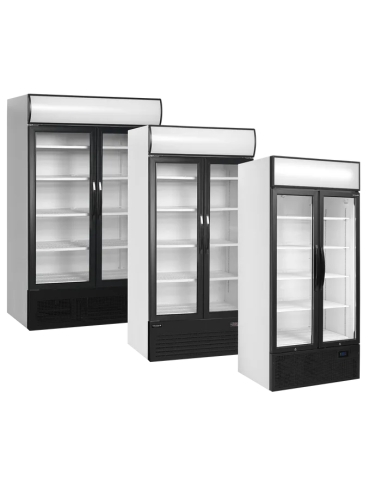 Displaykyl - FSC891H- Led-belyst huv - 707 liter