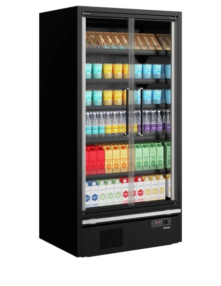 Galaxy+ GP10FGD Black - Supermarket Multideck-kyl  1018mm