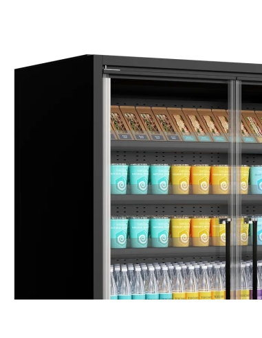 Galaxy+ GP14FGD Black - Supermarket Multideck-kyl 1330mm