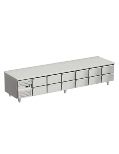 Grillkylbänk 10 draglådor GN 1/1 150mm