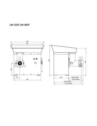 LM-32P Entreprise Single cut - 800 Kg - 4.0 hp - 400V